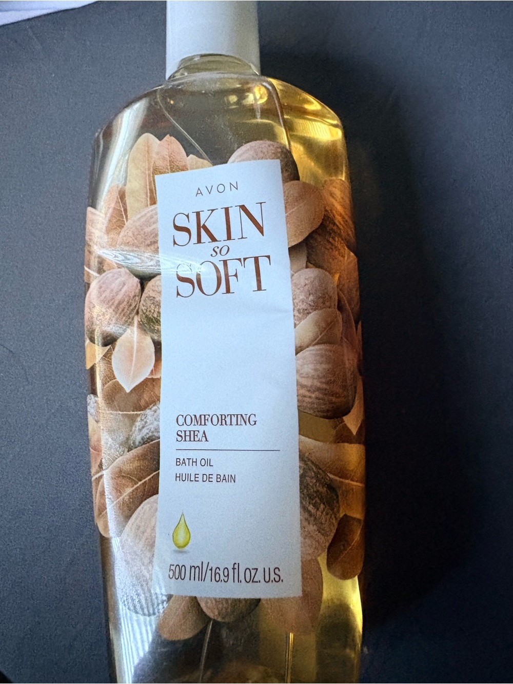 Avon Skin So Soft Comforting Shea Bath Oil — Golden